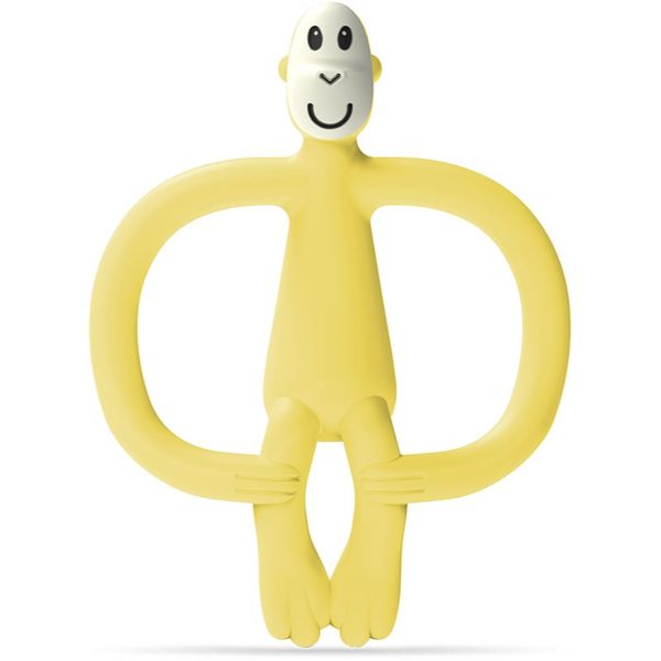 Matchstick Monkey Matchstick Monkey Monkey Teether grickalica za bebe sa četkicom 2 u 1 Yellow 1 kom