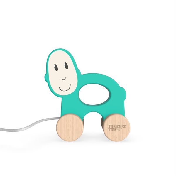 Matchstick Monkey Matchstick Monkey Pull Along Animal igračka na povlačenje Monkey 1 kom