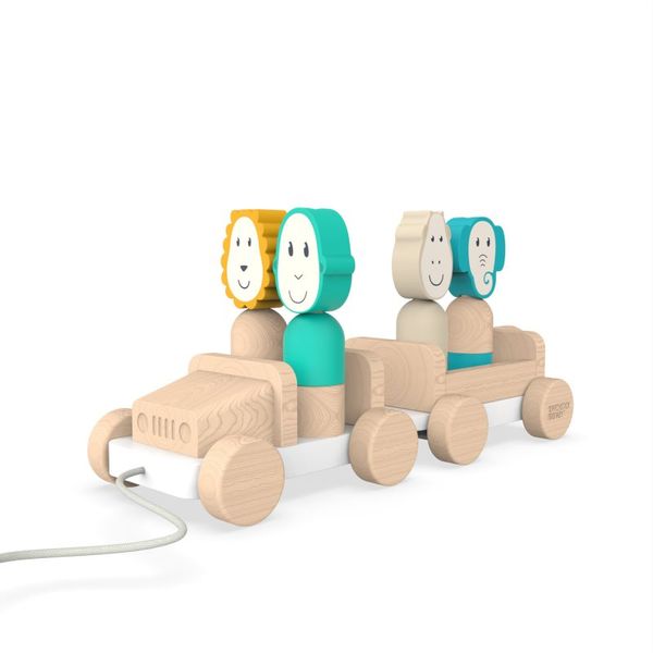 Matchstick Monkey Matchstick Monkey Safari Jeep igračka na povlačenje 1 kom