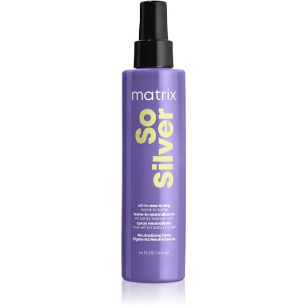 Matrix Matrix So Silver sprej za kosu neutralizirajući žuti tonovi 200 ml