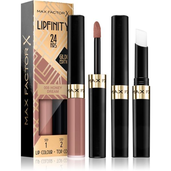 Max Factor Max Factor Lipfinity Gilded Edition dugotrajni ruž za usne s balzamom nijansa 008 Honey Dream 4,2 g