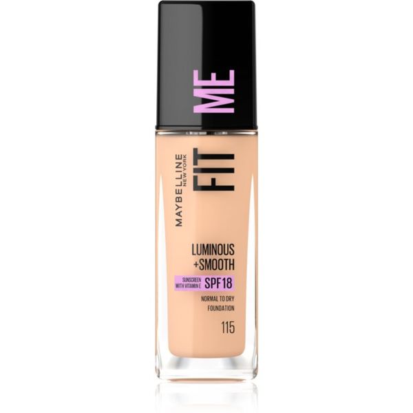 Maybelline Maybelline Fit Me! tekući puder za sjaj i zaglađivanje kože lica nijansa 115 Ivory 30 ml