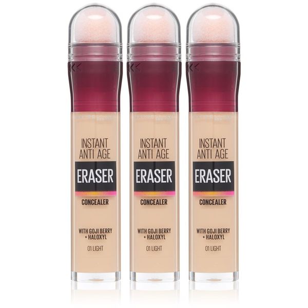Maybelline Maybelline Instant Anti Age Eraser tekući korektor sa spužvastim aplikatorom 01 Light(ekonomično pakiranje) nijansa