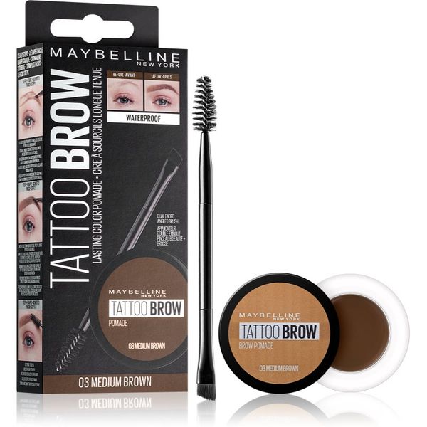 Maybelline Maybelline Tattoo Brow gelasta pomada za obrve nijansa 03 Medium Brown