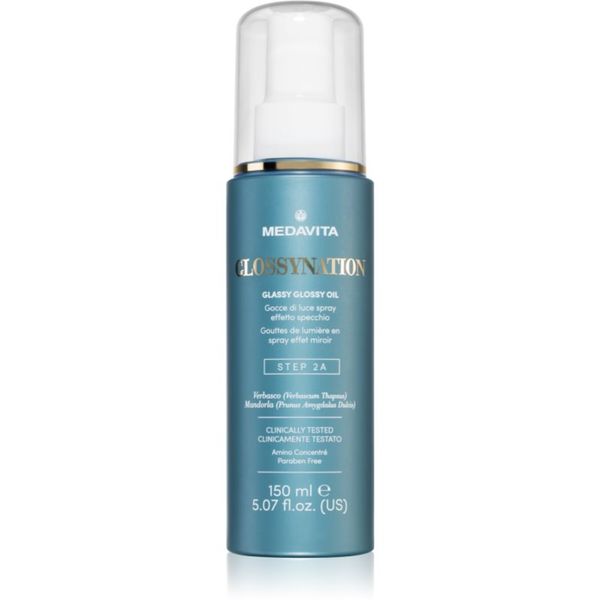Medavita Medavita Glossynation Glassy Glossy Oil sprej bez ispiranja za sjajnu i mekanu kosu 150 ml