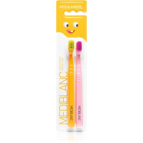 MEDIBLANC MEDIBLANC KIDS & JUNIOR Ultra Soft dječja četkica za zube ultra soft Orange, Pink 2 kom