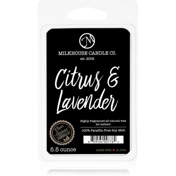 Milkhouse Candle Co. Milkhouse Candle Co. Creamery Citrus & Lavender vosak za aroma lampu 155 g