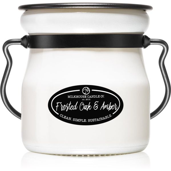 Milkhouse Candle Co. Milkhouse Candle Co. Creamery Frosted Oak & Amber mirisna svijeća Cream Jar 142 g