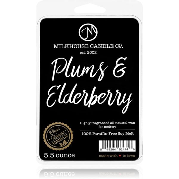 Milkhouse Candle Co. Milkhouse Candle Co. Creamery Plums & Elderberry vosak za aroma lampu 155 g