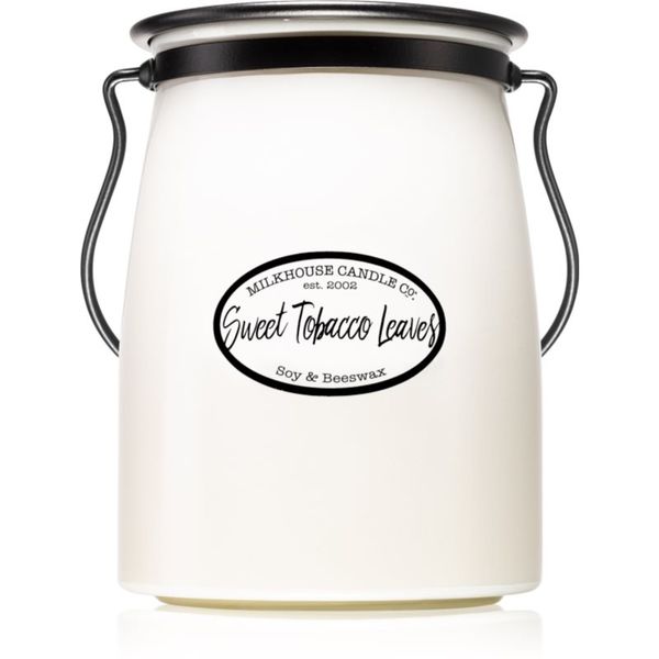 Milkhouse Candle Co. Milkhouse Candle Co. Creamery Sweet Tobacco Leaves mirisna svijeća Butter Jar 624 g