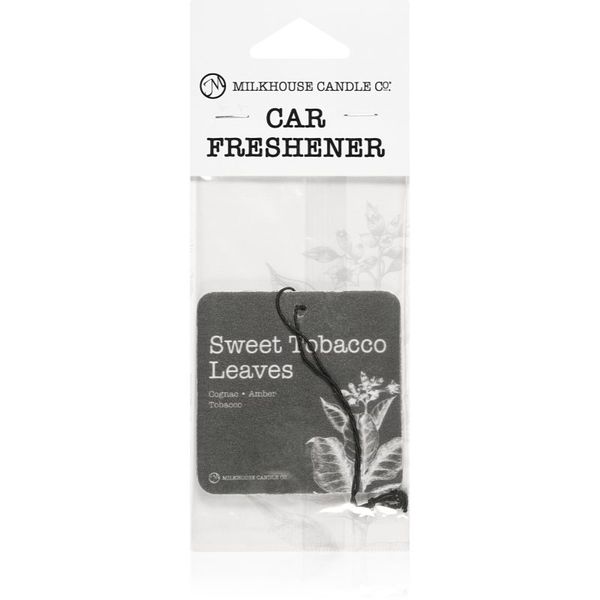 Milkhouse Candle Co. Milkhouse Candle Co. Creamery Sweet Tobacco Leaves viseća mirisna oznaka za auto 1 kom