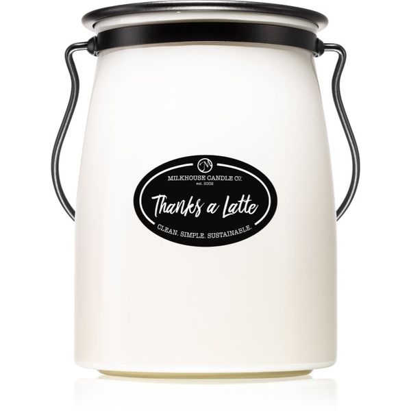 Milkhouse Candle Co. Milkhouse Candle Co. Creamery Thanks A Latte mirisna svijeća Butter Jar 624 g
