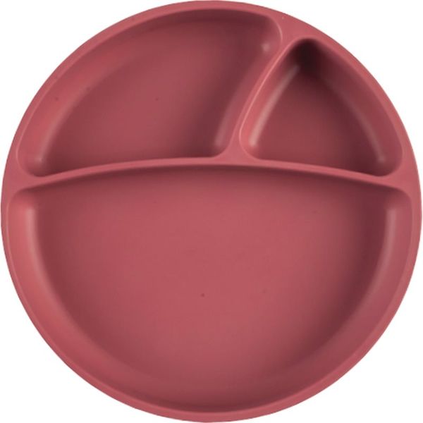 Minikoioi Minikoioi Puzzle Plate Rose tanjur s pregradama s vakuumskim držačem 1 kom