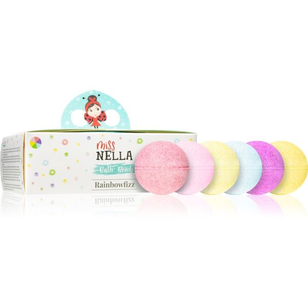 Miss Nella Miss Nella Rainbowfizz šumeća kugla za kupku za djecu od 3 godine 6 kom