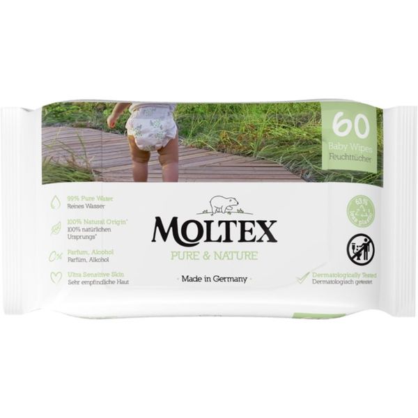 Moltex Moltex Pure & Nature Baby Wipes vlažne maramice za djecu 60 kom