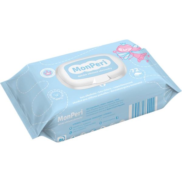 MonPeri MonPeri Baby Wet Wipes vlažne maramice za djecu 72 kom