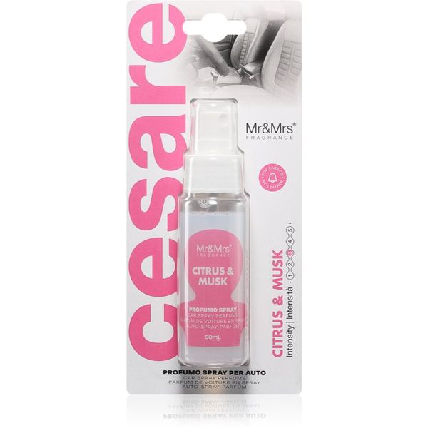 Mr & Mrs Fragrance Mr & Mrs Fragrance Cesare Citrus & Musk osvježivač zraka za auto 50 ml