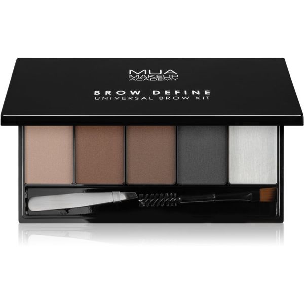 MUA Makeup Academy MUA Makeup Academy Brow Define paleta puderastih nijansi za obrve s aplikatorom 1 kom