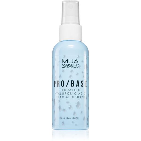 MUA Makeup Academy MUA Makeup Academy PRO/BASE Hyaluronic Acid magla za lice za fiksiranje make-upa s hijaluronskom kiselinom 70 ml