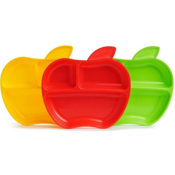 Munchkin Munchkin Apple tanjur s pregradama 6 m+ 3 kom