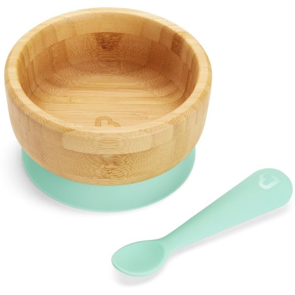 Munchkin Munchkin Bambou Suction Bowl & Spoon set pribora za jelo za djecu 6 m+ 1 kom