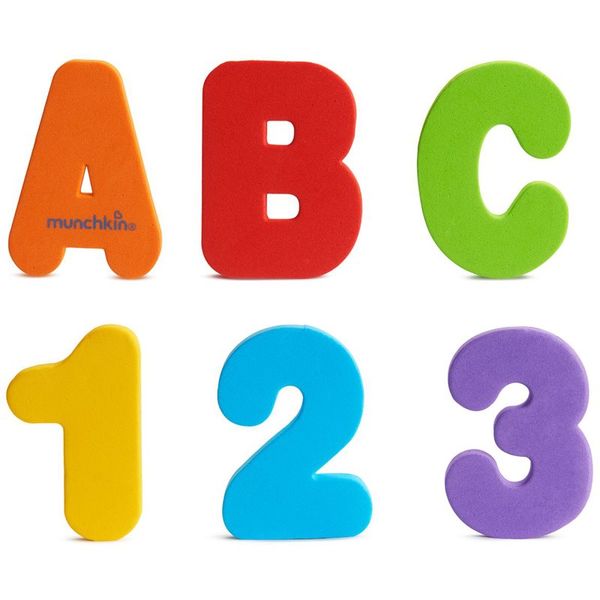 Munchkin Munchkin Bath Learn Letters & Numbers igračka za vodu 18 m+ 36 kom