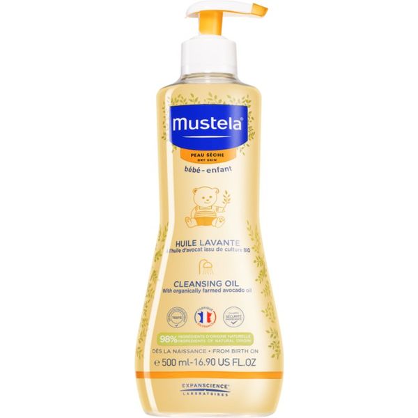 Mustela Mustela Bébé Dry Skin ulje za čišćenje za djecu od rođenja 500 ml