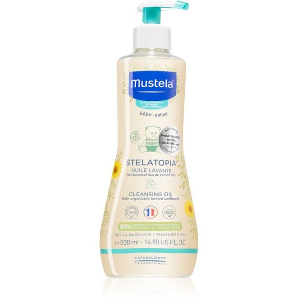 Mustela Mustela Bébé Stelatopia dječje ulje za kupku i tijelo za atopičnu kožu 500 ml