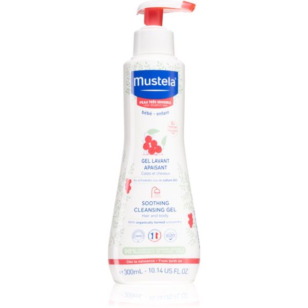 Mustela Mustela Bébé umirujući gel za čišćenje za djecu od rođenja 300 ml