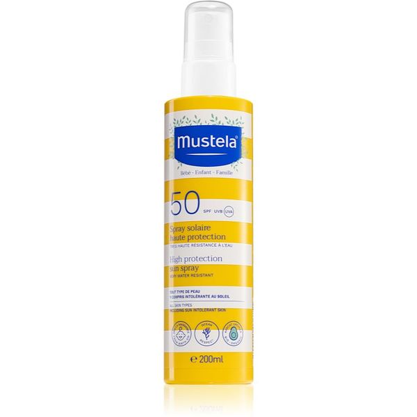Mustela Mustela Family High Protection Sun Spray zaštitno mlijeko za sunčanje u spreju SPF 50+ 200 ml