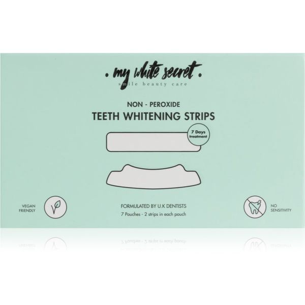 My White Secret My White Secret Non - Peroxide Teeth Whitenings Strips trakice za izbjeljivanje zuba za zube 7 kom