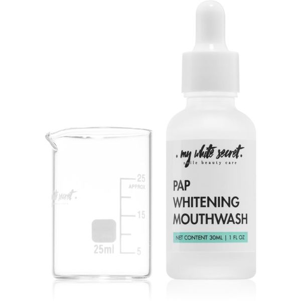 My White Secret My White Secret PAP Whitening Mouthwash koncentrirana vodica za usta s izbjeljivajućim učinkom 30 ml