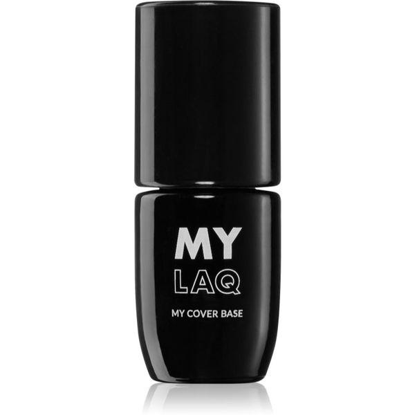 MYLAQ MYLAQ My Base Cover Base bazni lak za gel nokte nijansa Natural Rose 5 ml