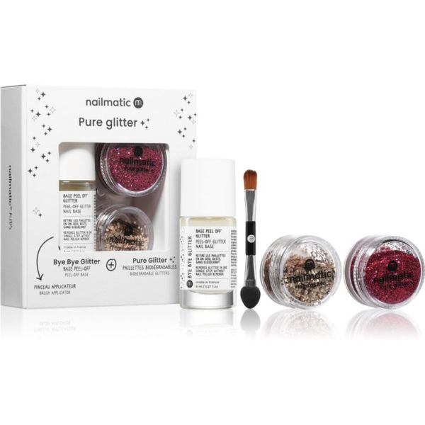 Nailmatic Nailmatic Pure Glitter set sa šljokicama 3 kom