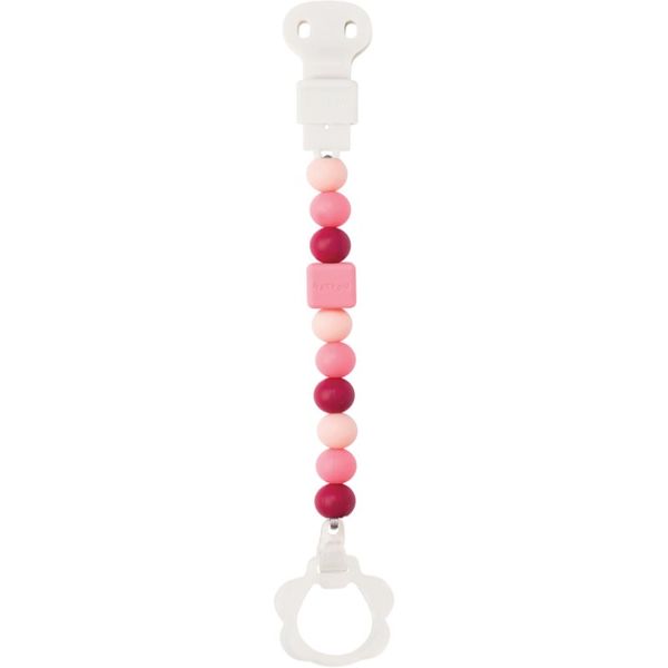 NATTOU NATTOU Pacifier Clip kopča za dudu Coral 1 kom