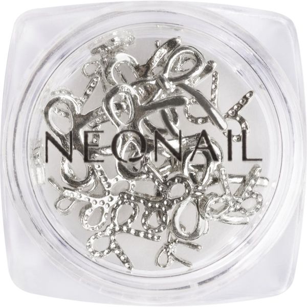 NeoNail NEONAIL Nail Art 3D Bows dekoracija za nokte nijansa Silver 1 kom