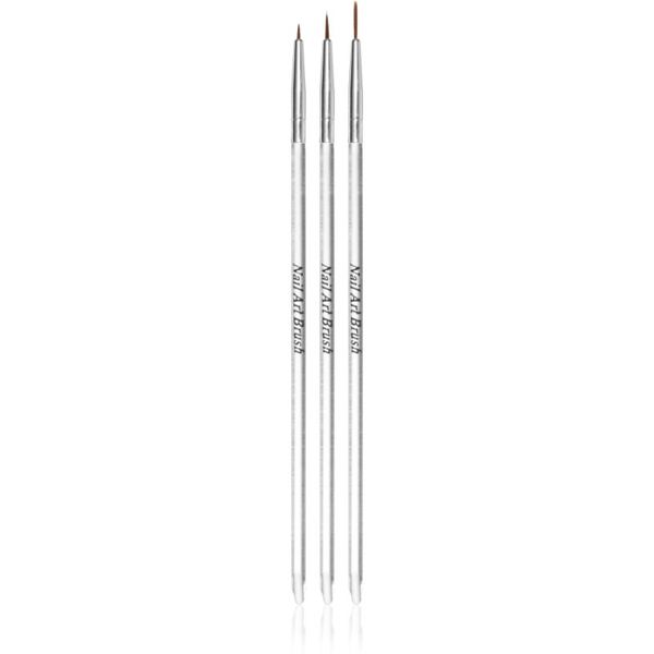 NeoNail NEONAIL Nail Art Brushes set kistova za nokte 3 kom