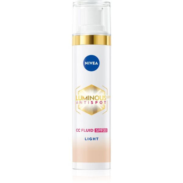 Nivea NIVEA Luminous 630 Anti Spot posvjetljujuća CC krema SPF 30 nijansa Light 40 ml