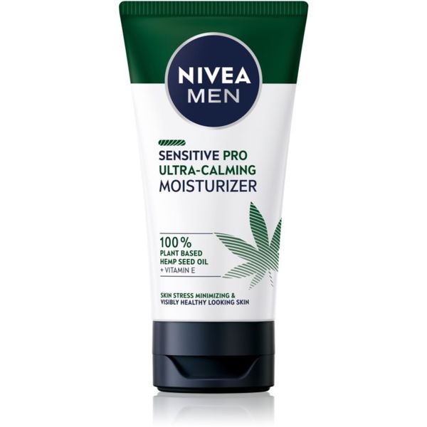 Nivea Nivea Men Sensitive Hemp umirujuća krema za lice s uljem kanabisa za muškarce 75 ml