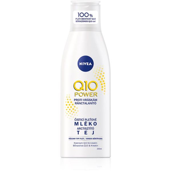Nivea Nivea Q10 Power mlijeko za čišćenje lica protiv bora 200 ml