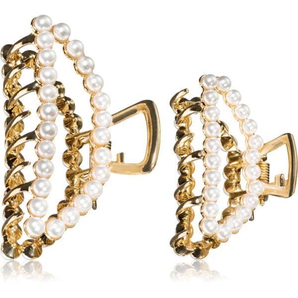 Notino Notino Grace Collection Faux pearl hair claw clips kopča za kosu 2 kom