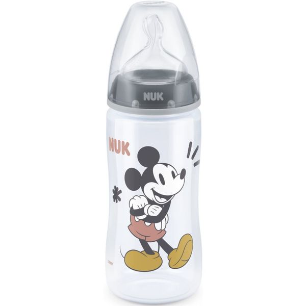 NUK NUK First Choice Mickey Mouse bočica za bebe Grey 300 ml