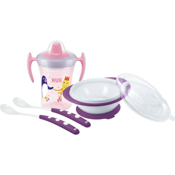 NUK NUK Learn to Eat Set Girl komplet pribora za jelo