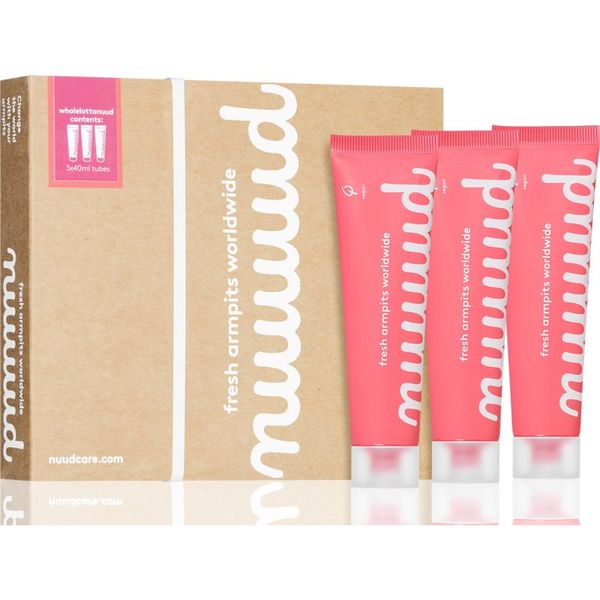 NUUD nuud Wholelottanuud Pack kremasti dezodorans Prirodno 3x40 ml