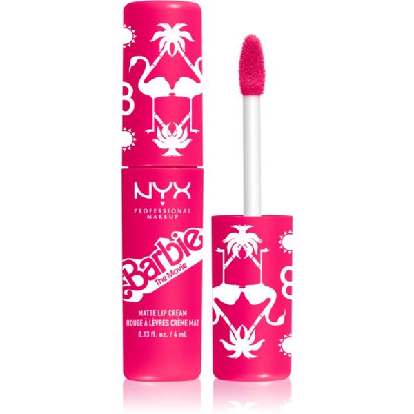 NYX Professional Makeup NYX Professional Makeup Barbie Smooth Whip Matte Lip Cream mat tekući ruž za usne nijansa 01 Dreamhouse Pink 4 ml