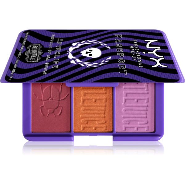 NYX Professional Makeup NYX Professional Makeup Beetlejuice Afterlife paleta rumenila 3x1,6 g