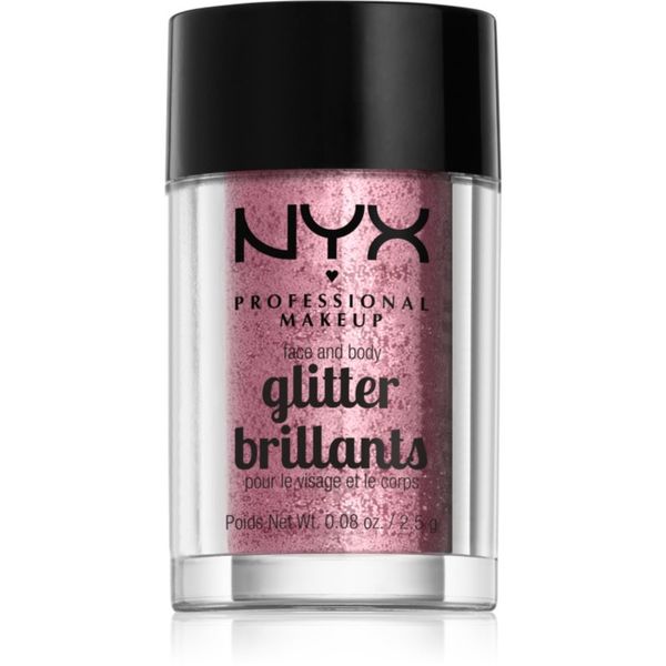 NYX Professional Makeup NYX Professional Makeup Face & Body Glitter Brillants šljokice za lice i tijelo nijansa 02 Rose 2.5 g