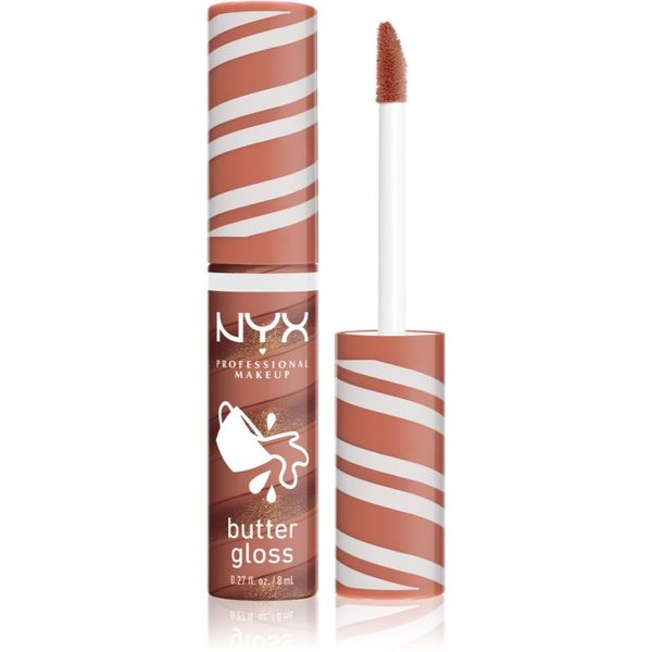 NYX Professional Makeup NYX Professional Makeup Holiday Butter Gloss sjajilo za usne nijansa 02 Hot Cocoa Swirl 8 ml