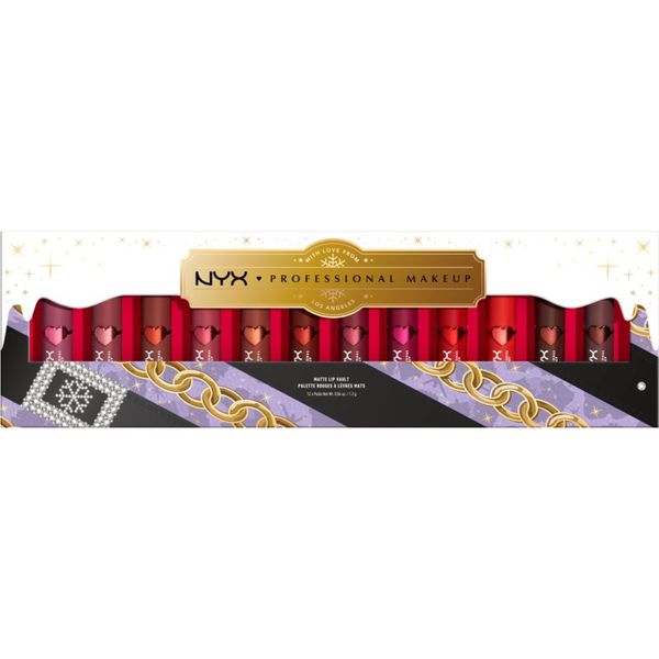 NYX Professional Makeup NYX Professional Makeup Limited Edition Xmass Mrs Claus Oh Deer Matte Lip Vault set ruževa za usne (s mat efektom)