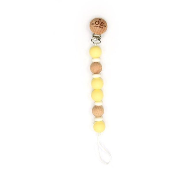 O.B Designs O.B Designs Dummy Chain kopča za dudu Lemon 1 kom